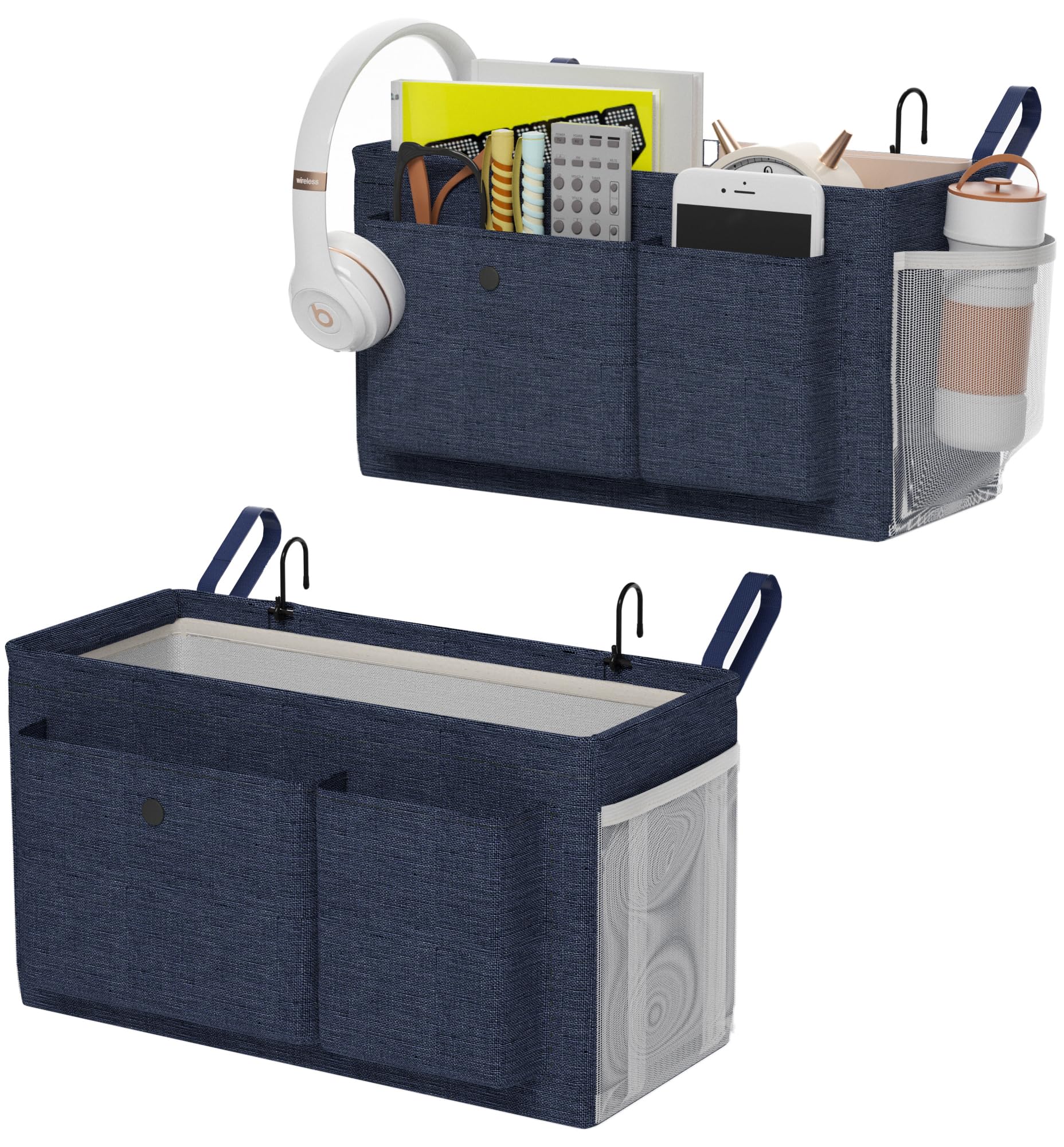 Edudif Bedside Caddy Bedside Organizer with Fixed