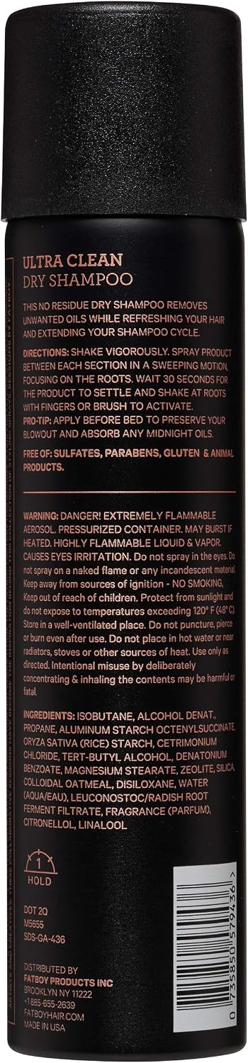 Fatboy Hair Ultra Clean Dry Shampoo – BigaMart