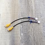 OTOTEC 4Pcs 10Pin to RCA Car Reversing Camera Adapter Wiring Harness for Large view 5