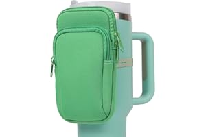 MLKSI Water Bottle Zipper Pouch for Stanley Cup Accessories, Two Layers Cute Storage Bags for Stanley Tumbler with Handle, Gym Accessories for Simple Modern 40 oz Tumbler with Handle