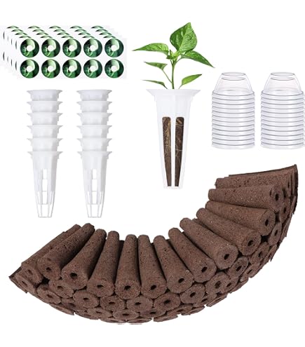 50 éponges De Culture Hydroponique - Pour Germination, Bouturage, Plantes Aromatiques, Fraises, Tomates - Biodégradable Et Facile à Utiliser - 9