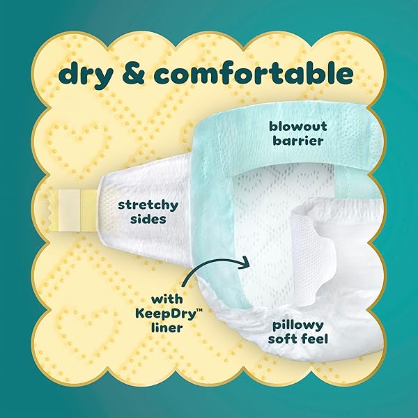 PAMPERS SWADDLERS DIAPERS, SIZE 8 (30+ LBS), 38 COUNT, ABSORBENT, KEEPS BABY DRY AND COMFORTABLE, SKIN SAFE DISPOSABLE BABY DIAPER (PACKAGING MAY VARY)