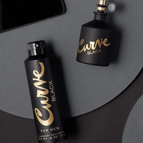 Curve Black For Men, Cologne Spray with Casual Day or Night Scent