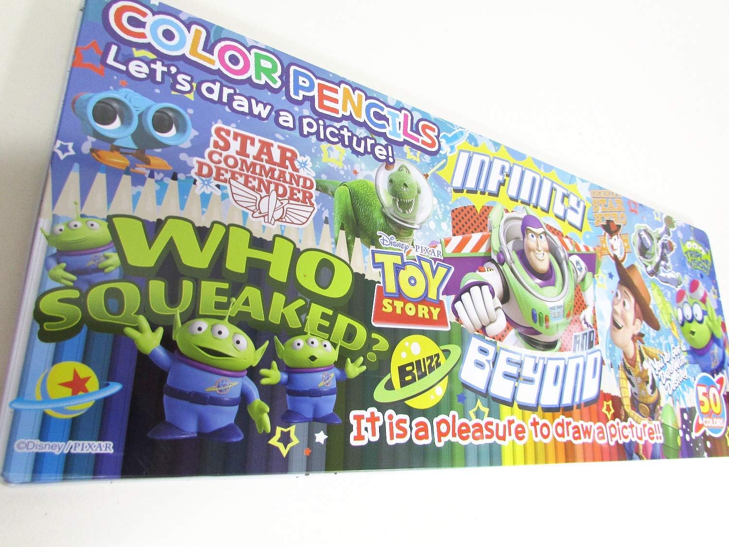 Amazon Disney ディズニー 50色 色鉛筆セット ピクサー 色鉛筆 文房具 オフィス用品