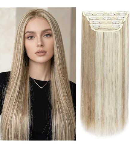 Amazon.com : Vigorous Clip in Long Wavy Synthetic Hair  display picture 3