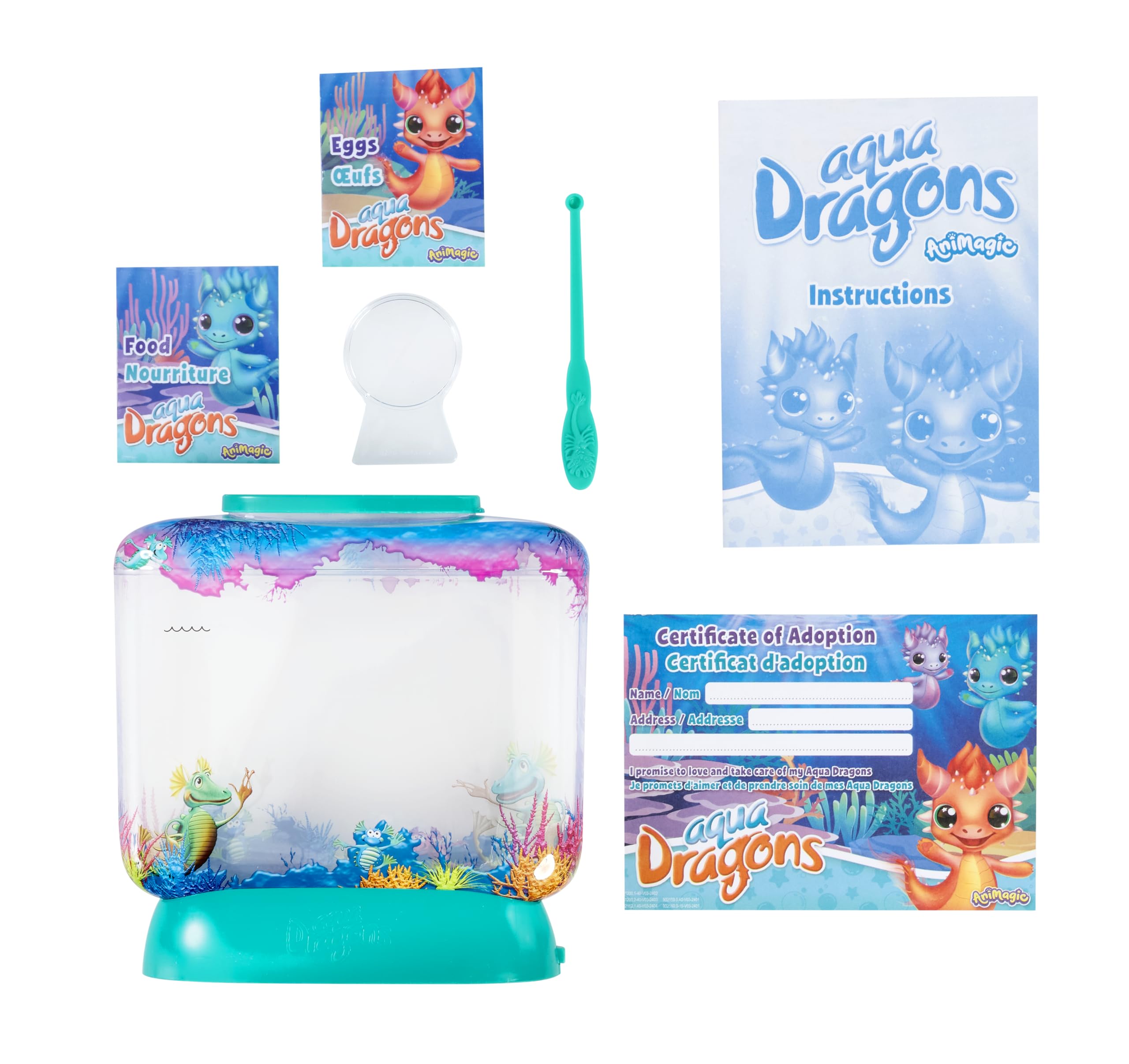 Animagic Aqua Dragons Light-Up Deep Sea Habitat | Build an Aquatic Ecosystem, Watch Prehistoric Pets Hatch & Grow Science Kit | Ages 6+ (Packaging may vary)