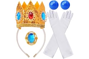 ICECUTE Princess Crown Accessories Kit,Princess Dress Up Accessories for Women Girls