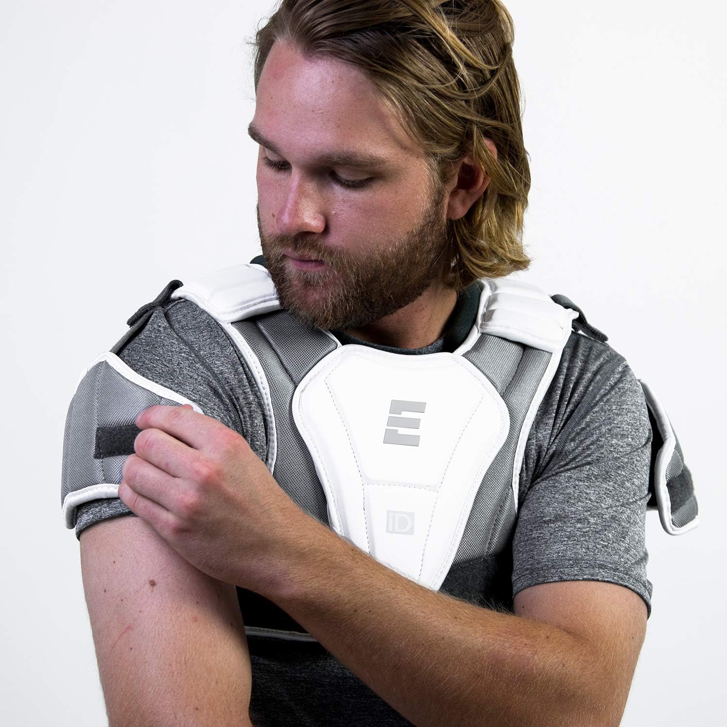 Epoch iD High Performance Lightweight Lacrosse Shoulder Pad for Attack, Middie and Defensemen, Large, White : Sports & Outdoors