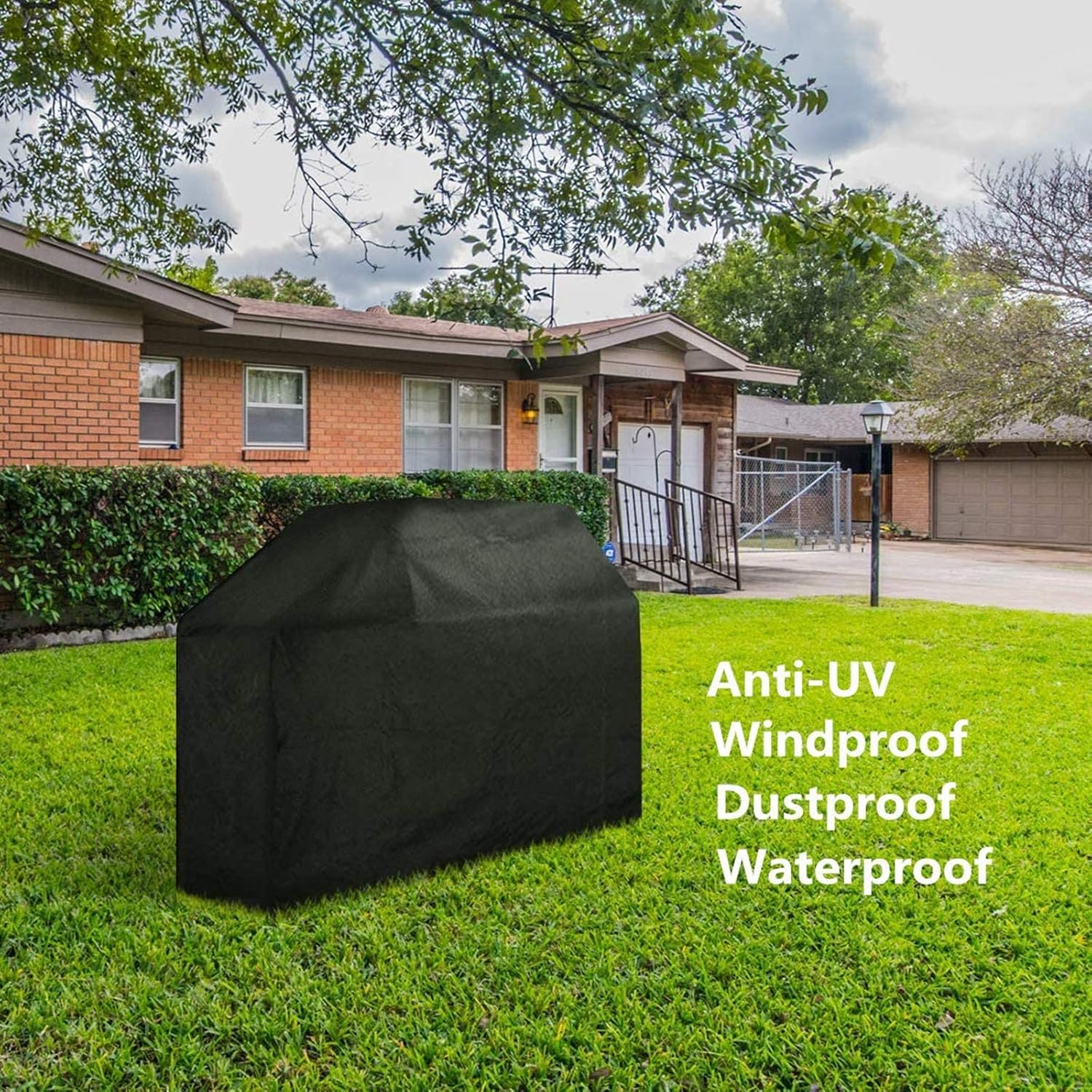 BBQ Grill Cover, Tvird Gas Grill Covers | 58-inch Heavy Duty Waterproof BBQ Cover | Fits Grills for Weber Char-Broil Nexgrill Brinkmann, Windproof, Rip-Proof, Weather & UV Resistant with Storage Bag : Garden & Outdoor