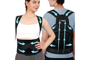 BraceBull Posture Corrector for Men and Women,Upper Back Brace with Adjustable Shoulder Straps, Comfortable Posture Support for Daily Use, Discreet Fit Under Clothes (Extra Large 37.8-46.9‘’)