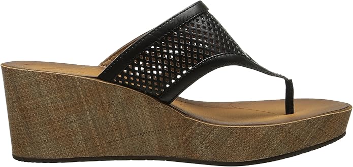 clarks collection women's avaleen ocean platform wedge thong sandals