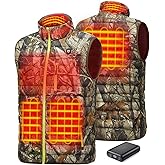 TIDEWE Men’s Heated Vest with Battery Pack, Lightweight Vest for Hunting/Hiking