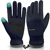 ihuan Winter Waterproof Ski Gloves Men Women, Snow Warm Cycling Cold Weather, Driving Biking Running