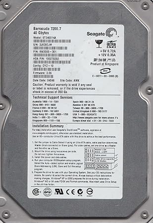 Drivers Seagate Barracuda 7200.7