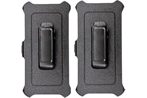 WEIFAN 2 Pack Replacement Belt Clip Holster for OtterBox Defender Series Case Apple iPhone 15,iPhone 15 Pro (6.1')