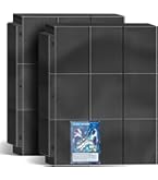 Amazon.com: Trading Card Binder Sleeves, Baseball Holder Fit for Standard  Size Sport Cards, 3 Ring Binder (Black) : Toys & Games