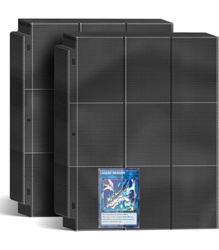 Amazon.com: Good Old Values Trading Card Protector Sheets 9 Pocket X 150  Plastic Pages Holds 1350 Cards -3 Ring Binder : Toys & Games