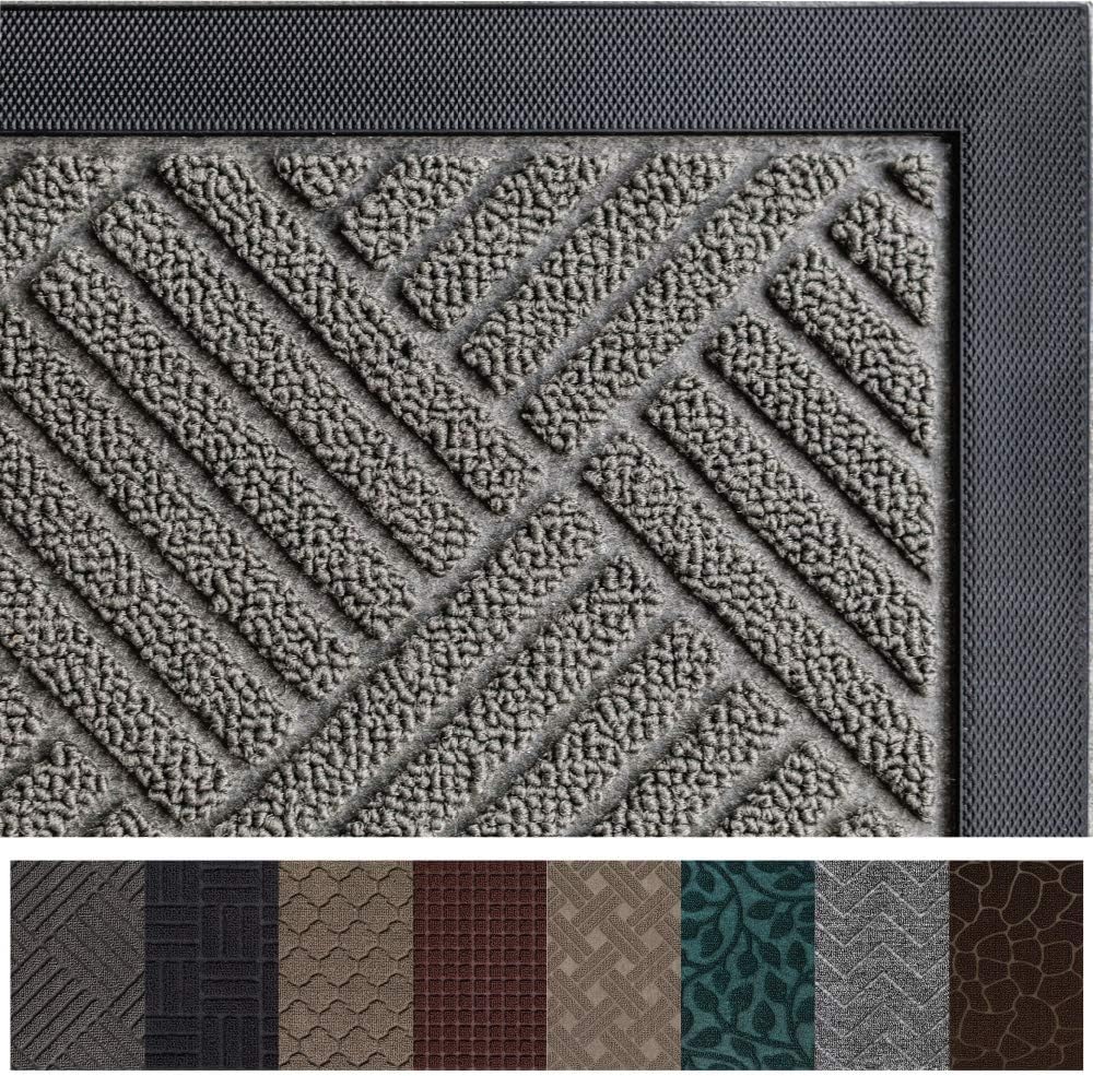 Gorilla Grip Original Durable Rubber Door Mat, 47 x 35, Heavy Duty Doormat for Indoor Outdoor