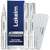 Toenail Fungus Treatment Extra Strength: 25% Undecylenic Acid & Tea Tree Oil - Repairs Yellow Thick Brittle Toe and Fingernails - 3 Pens with 5 Nail Files