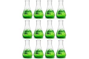 Eisco Labs Erlenmeyer (Conical) Flask, Borosilicate, 100mL, Pack of 12