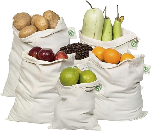 natural home reusable veggie bags