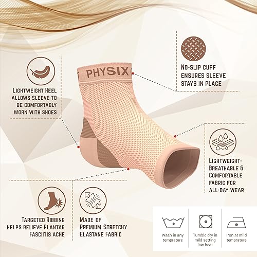 Physix Gear Compression Sleeves For Plantar Fasciitis Plantar