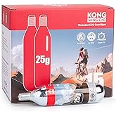 16g / 25g Threaded CO2 Cartridges - CO2 Cylinder for Bike Tire Inflators - Great Refill for Mountain or Road Bikes Tires