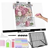 ARTDOT A2 LED Light Board Light Pad for Diamond Art Kits for Adults- Powered by USB & Adjustable Brightness Tracing Light Box