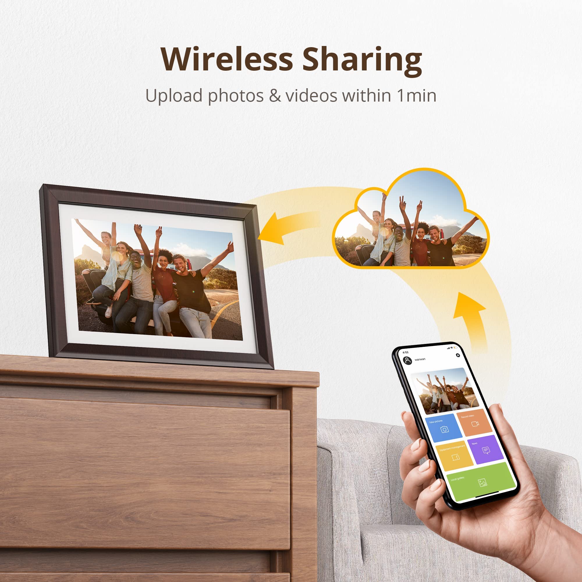 Mua Dragon Touch Digital Picture Frame WiFi 10 inch IPS Touch Screen