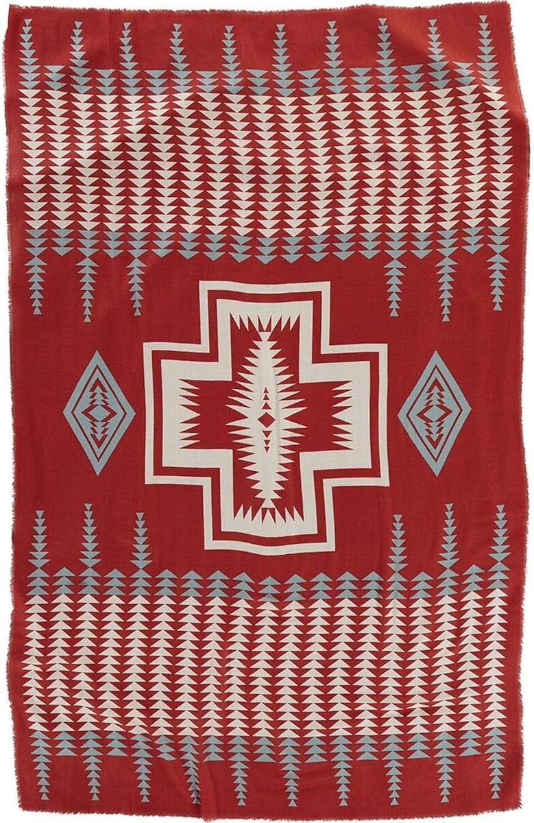Pendleton Women's Oversized Featherweight Wool Scarf, Harding Brick, One Size at  Women’s Clothing store