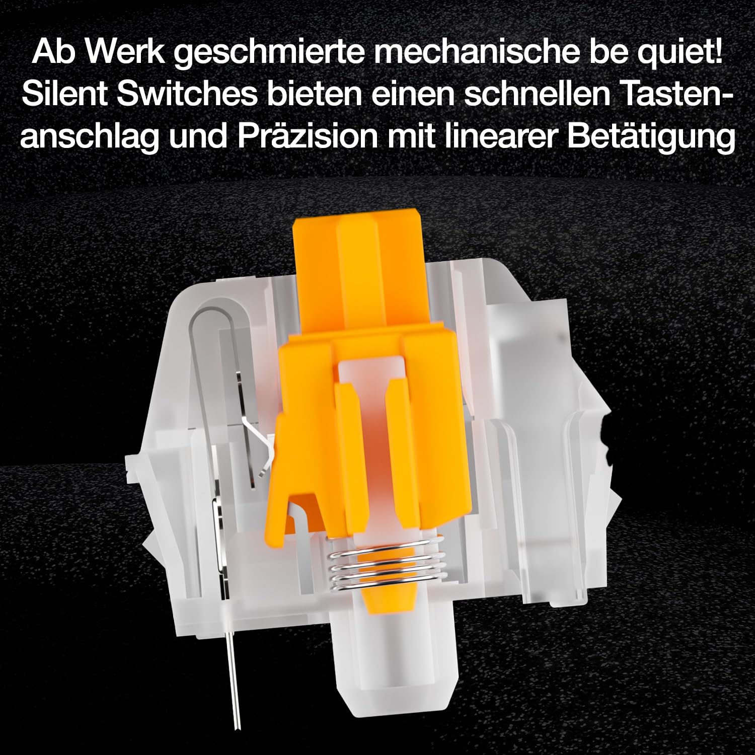 be quiet! Dark Mount Silent Linear DE ISO Gaming Tastatur, 8 Display-Caps 4
