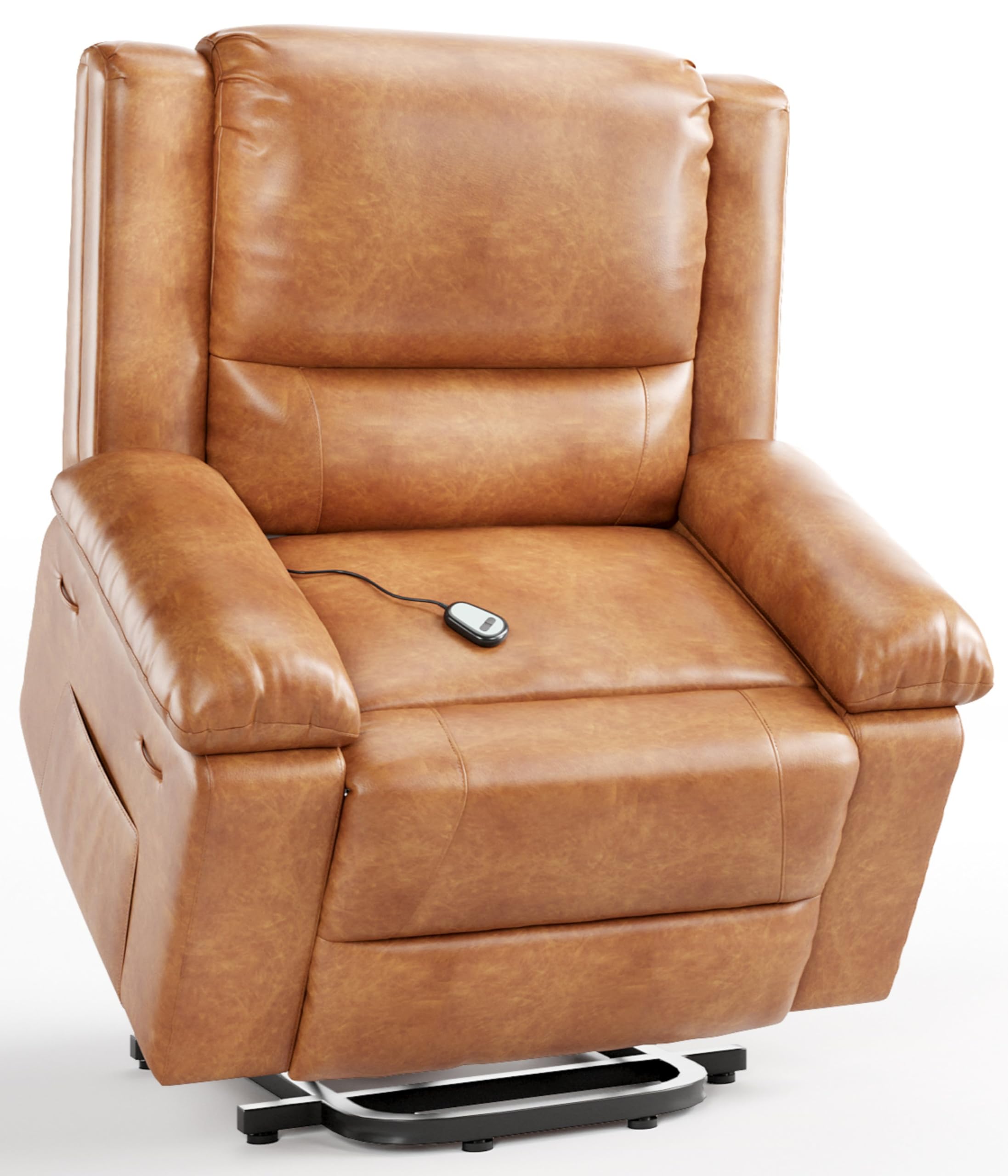 Photo 1 of ***HAS TAPE RESIDUE ON CHAIR/NEEDS SOME HARDWARE TO TIGHTEN ONE SIDE**Garvee Electric Lift Recliner Chair - Heat and Massage, PU Leather Power Lift Recliner for Elderly & Mobility Impaired, Adjustable Back and Legs, Heavy Duty Lift Chair for Seniors