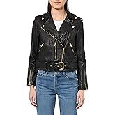 AllSaints womens Balfern Leather Biker Jacket