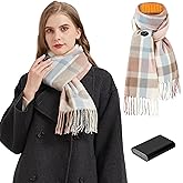 JOYTEK Heated Scarf for Women Rechargeable, Heated Scarf for Men Three Temp Settings with 6000mah Battery Christmas Gifts