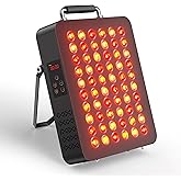 Red Light Therapy - Upgraded 6-CORE LED Chips Red Infrared Light Device, 60 LEDs with 3 Modes, Timer & Stand, 660nm/850nm Near Infrared Light for Face & Body Care