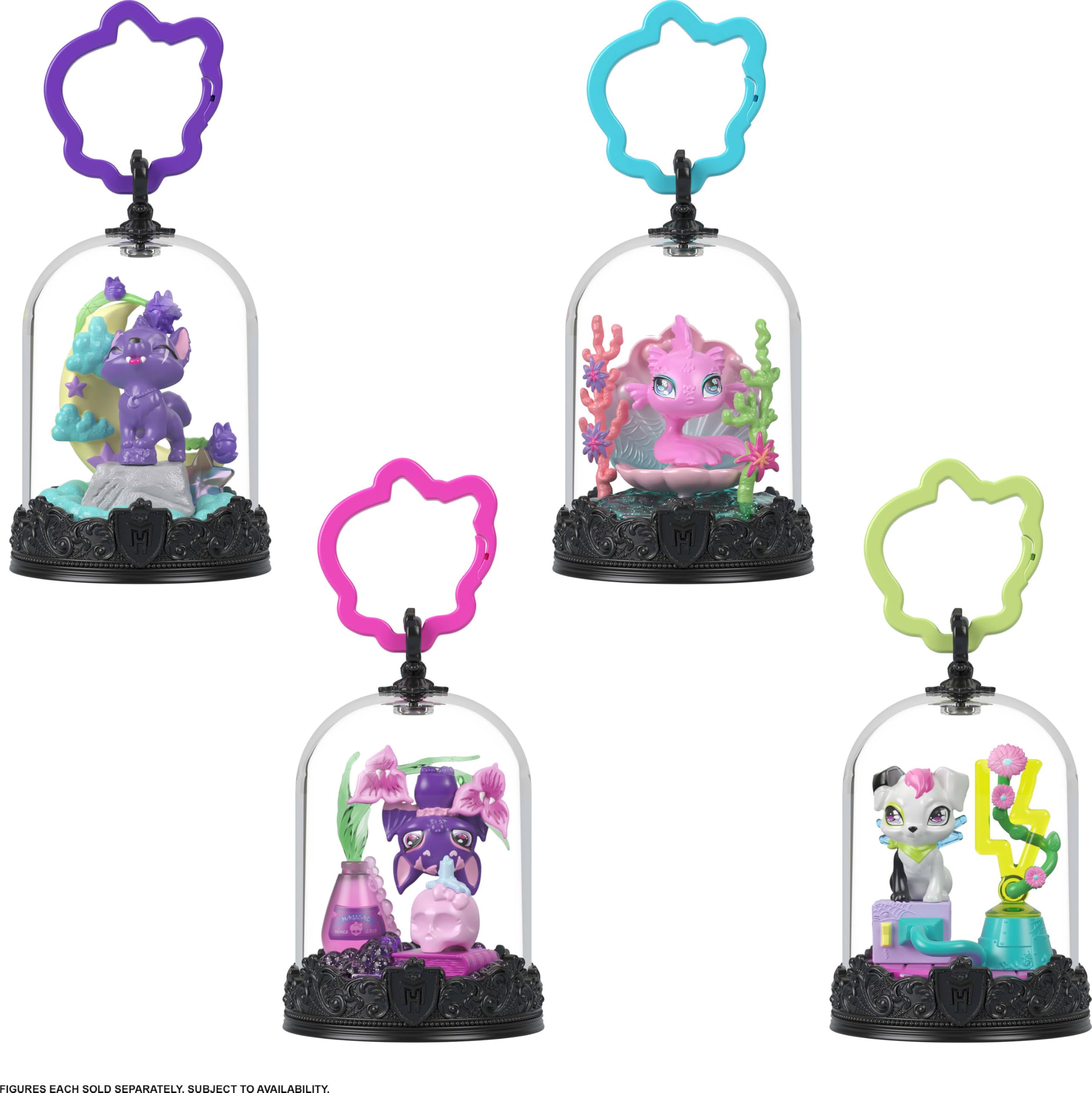 Monster High Pet Keychain with Animal Figures, Bell