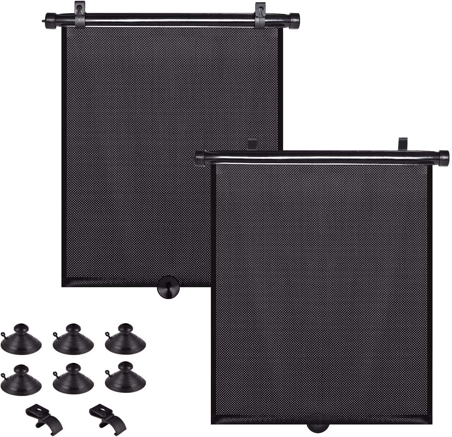 Photo 1 of ***(MISSING PARTS)***YAADUO Car Sun Shade for Baby, Retractable Car Roller Shades for Side Window Blocks Harmful Sun Glare and Heat for SUV Truck ?20''x22''?(XL)