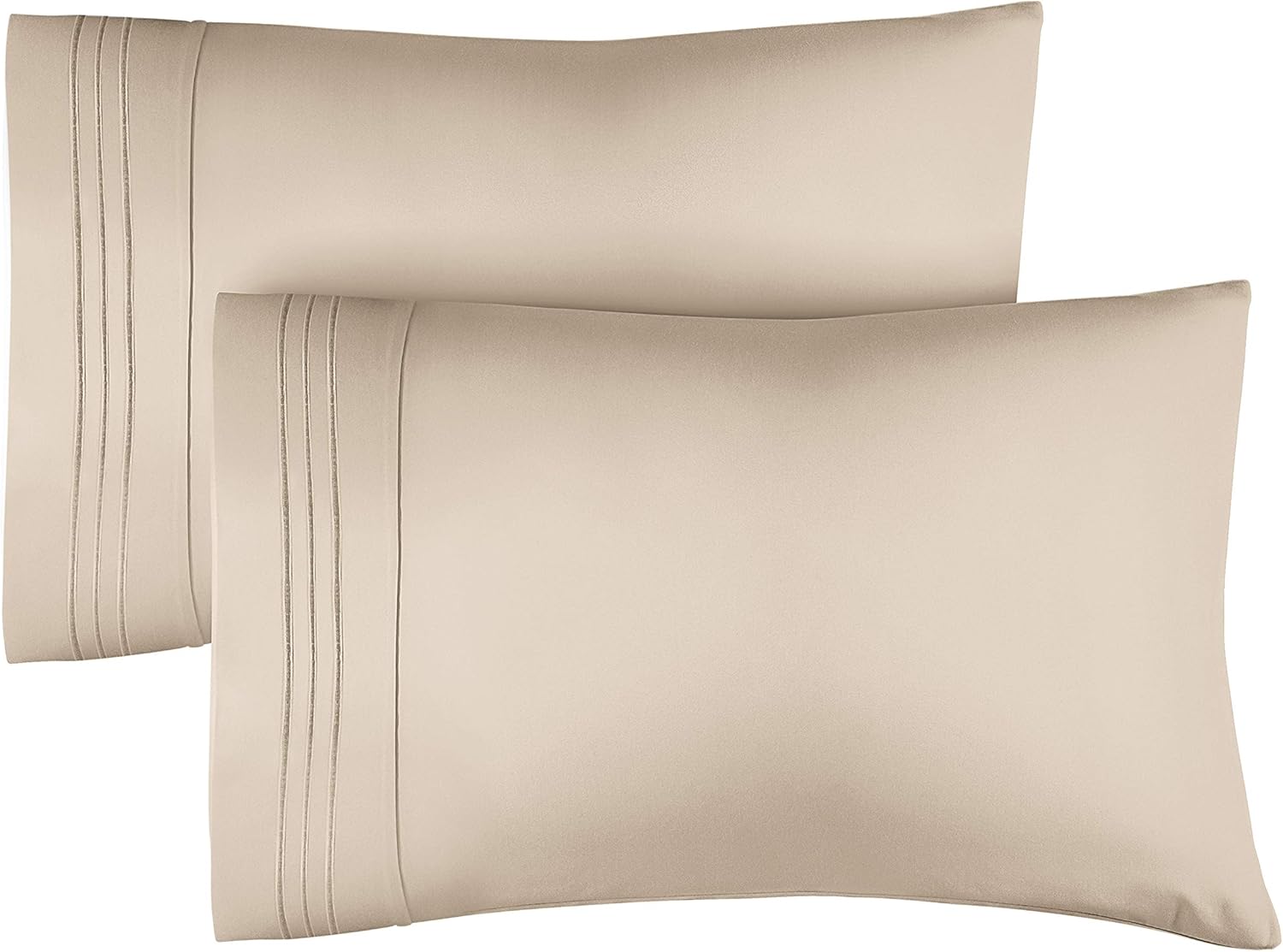 Queen Size Pillow Cases Set of 2 – Soft, Premium Quality Pillowcase Covers – Machine Washable Protectors – 20x26 & 20x30 Pillows for Sleeping 2 Piece - Queen Size Pillow Case Set: Kitchen & Dining