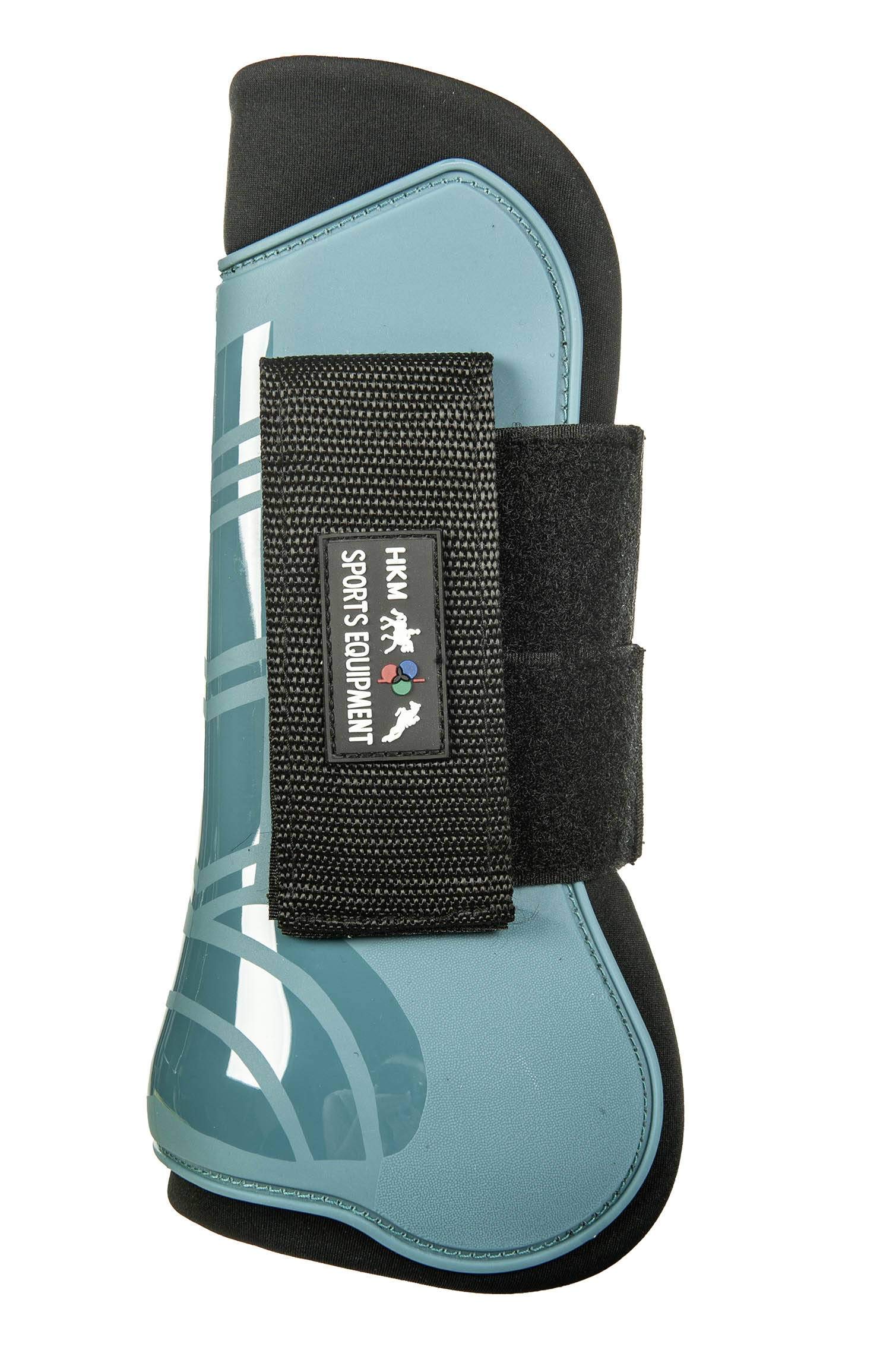 HKM Genua Set Of 4 Protection and Fetlock Boots Petrol/Black Cob