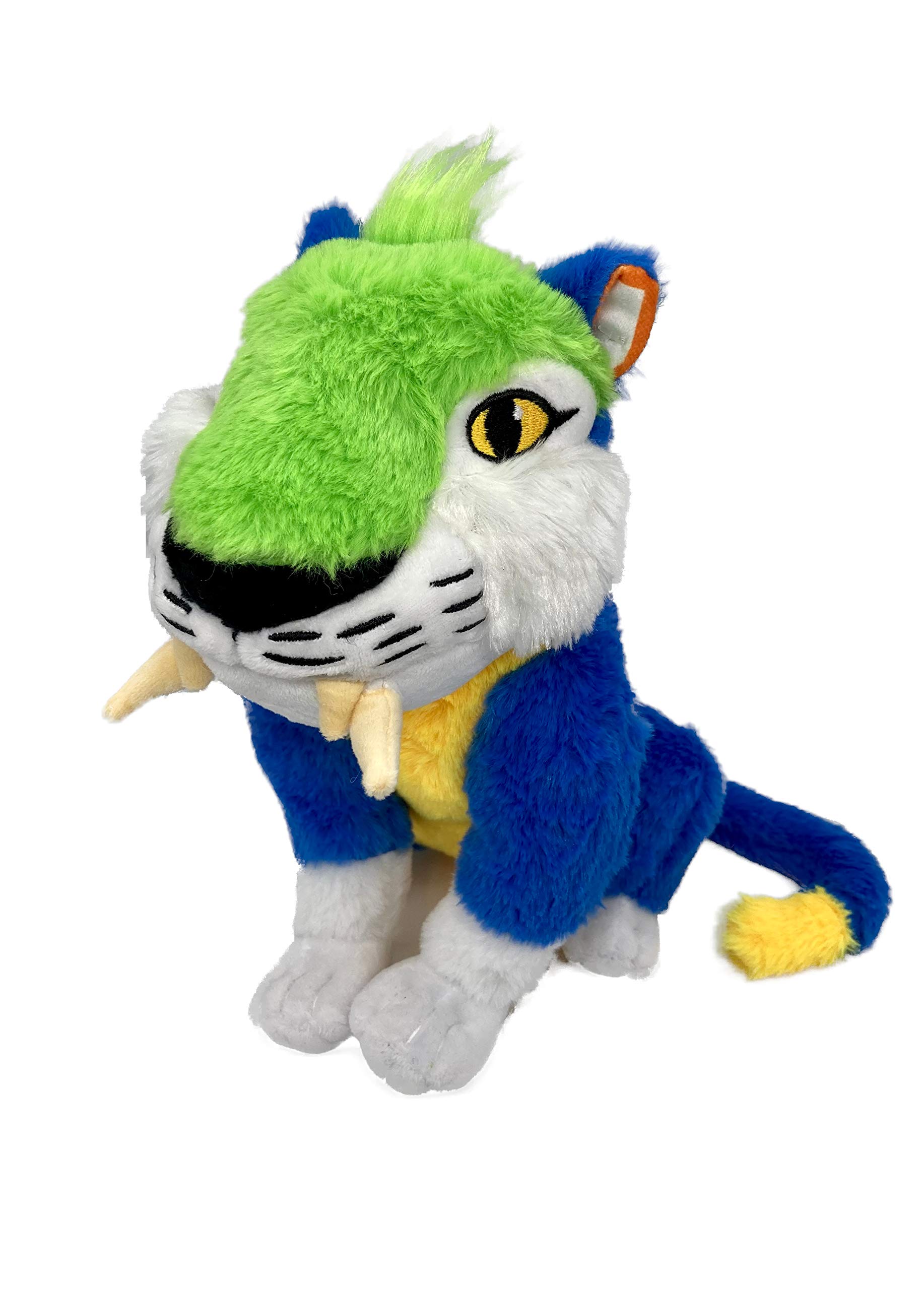 The Croods 2 Everything at the Beginning Various Plush Figures 24-30 cm, Movie 2021 Original Cuddly Toy Plush Figure, Eep Crood Creepo Monkey Belt and Sash Sloth Chunky Tiger, Plush Toy Stuffed Toy