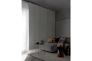 GoDear Design New Blackout Adjustable Vertical Blinds, Thermal Insulated Door, Sliding Patio Door Blinds, Extendable Track from 45.8" to 86" W, Trimmable Panel Curtains Up to 96" H, Mica Luxe