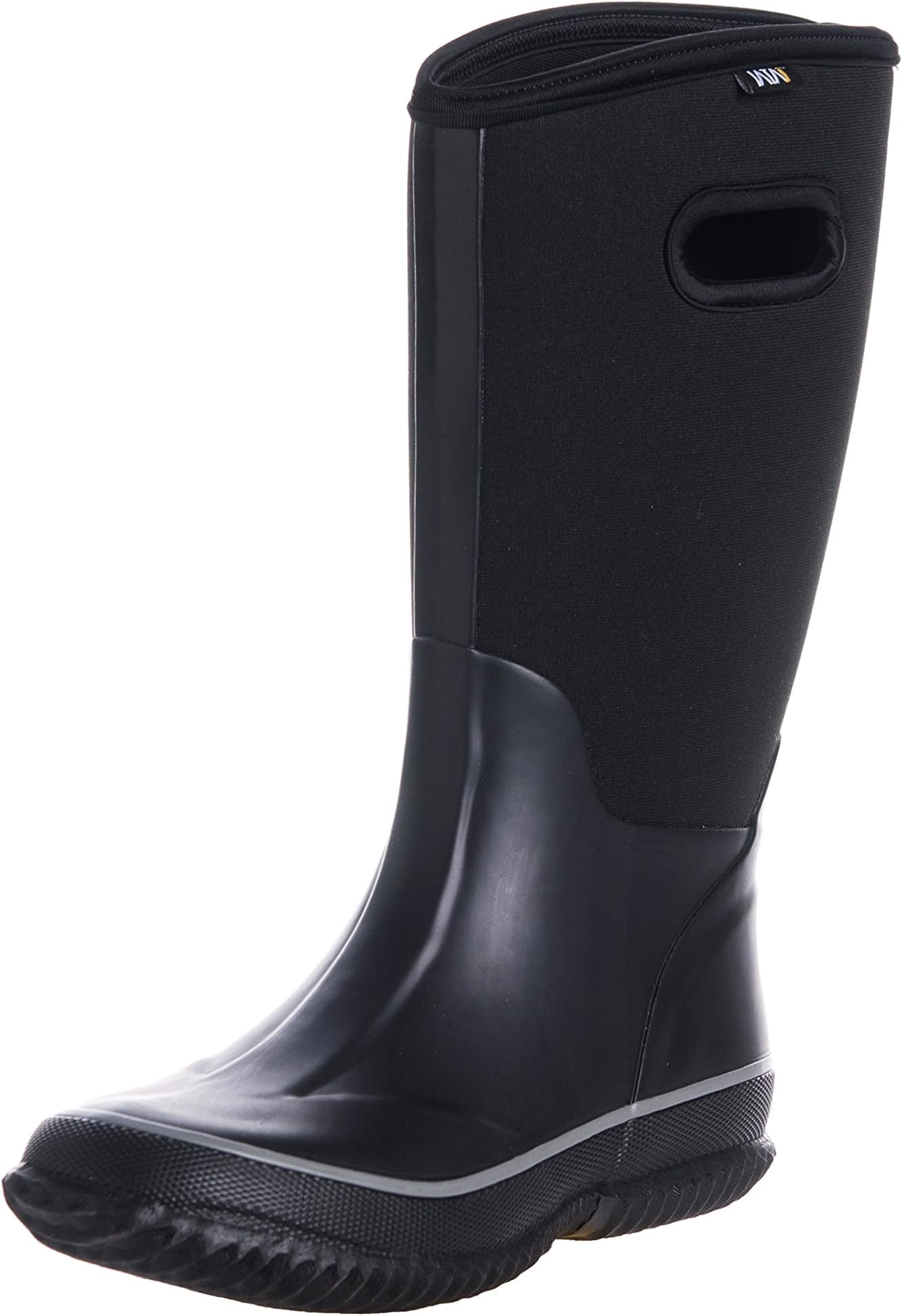 WTW Women's Floral Wide-Calf Neoprene Insulated Rubber Rain Snow Boots for Ladies, Mid-Calf Thick-Sole Warm Winnter Waterproof Women Barn Boots