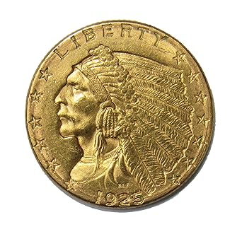 1925 D Gold Indian Quarter Eagle 250 Xfau At Amazons