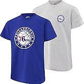 Ultra Game Youth NBA Official Super Soft 2 Pack T-Shirt Set