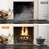 BRIAN & DANY Ash Bucket 5L with Lid Shovel Hand Broom Fireplace Kit view 5