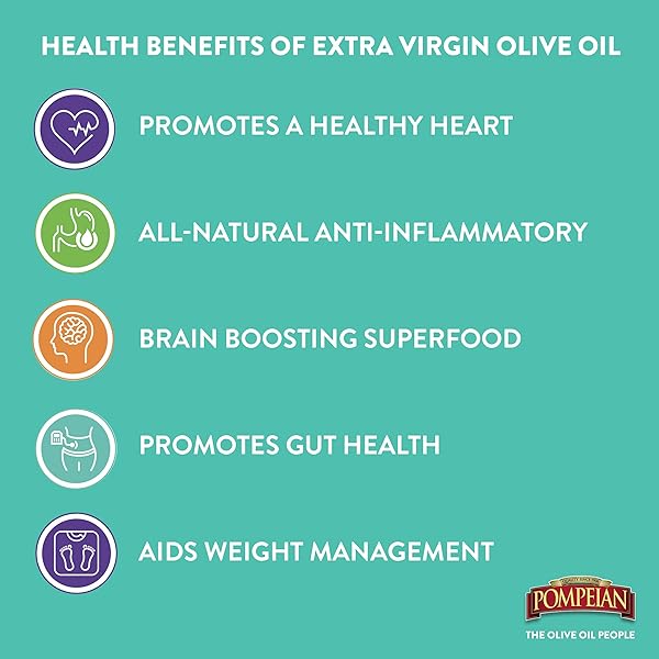 POMPEIAN SPANISH BOLD EXTRA VIRGIN OLIVE OIL, FIRST COLD PRESSED, STRONG AND FRUITY FLAVOR, PERFECT FOR DIPPING AND DRIZZLING, NATURALLY GLUTEN FREE, NON-ALLERGENIC, NON-GMO, 32 FL. OZ., SINGLE BOTTLE