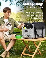 pecute Pet Carrier Bag Cat Carrier Handbag Portable Dog Travel Breathable Mesh view 6