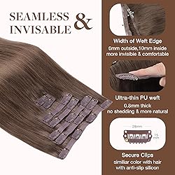 GOO GOO Clip in Hair Extensions Real Human