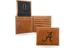 Rico Industries NCAA Laser Engraved Billfold Wallet Laser Engraved Bill-fold Wallet - Slim Design - Great Gift