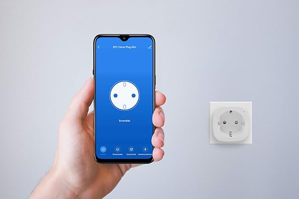 SPC Clever Plug Mini   Enchufe Inteligente Wi Fi Compatible con Amazon Alexa y Google Home